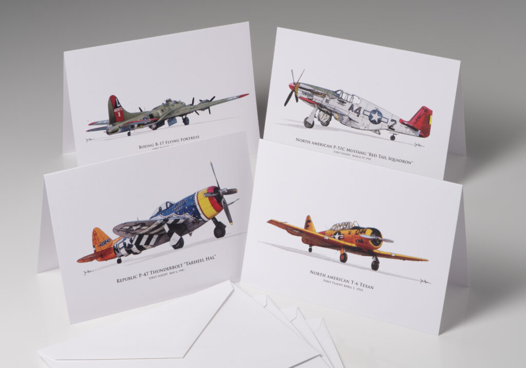 T-6 Assortment Greeting Cards (set of 4)